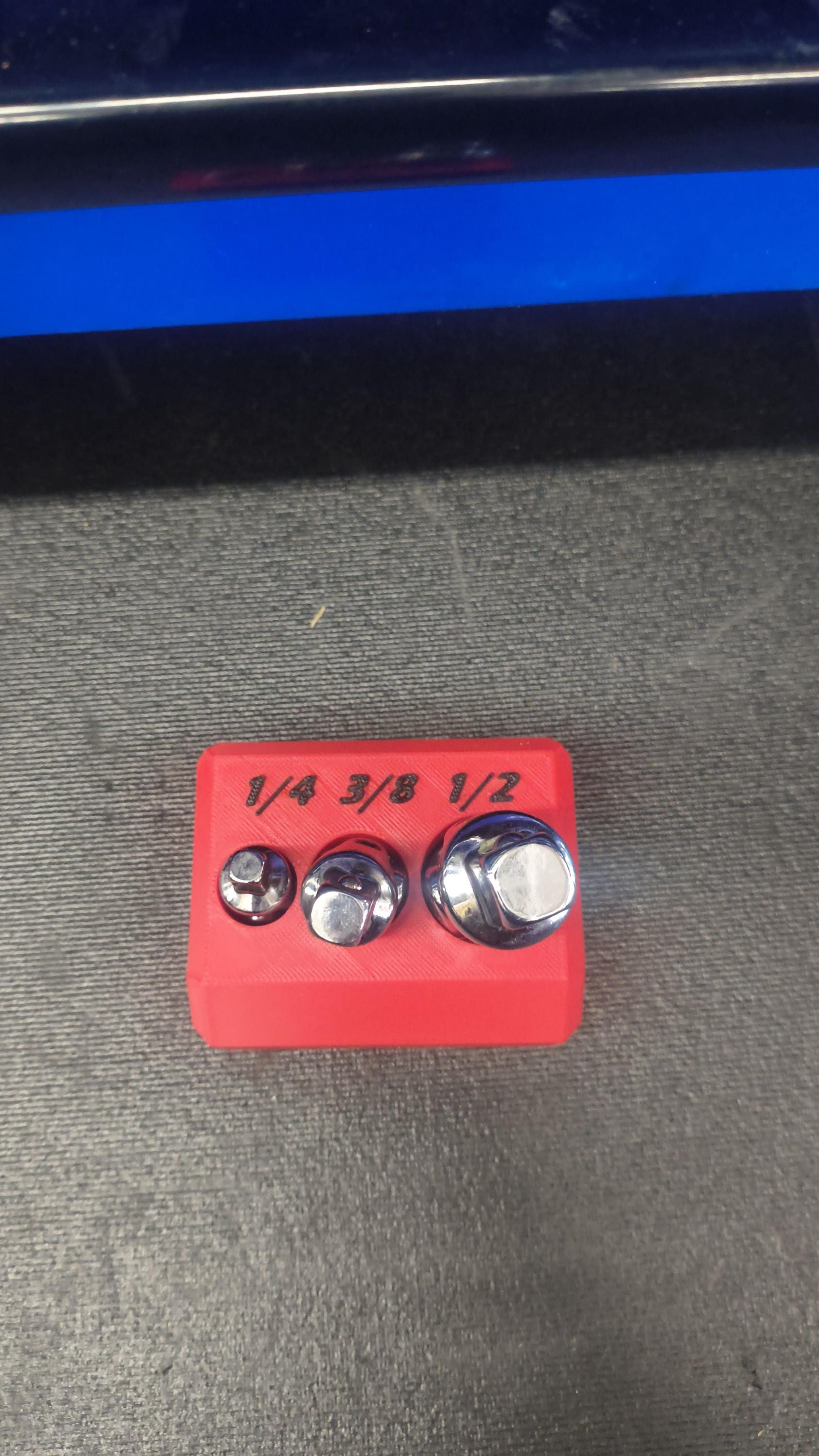 Socket Swivel Organizer  –  1/4", 3/8", 1/2"